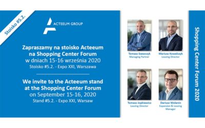 Acteeum invites to the Shopping Center Forum 2020!