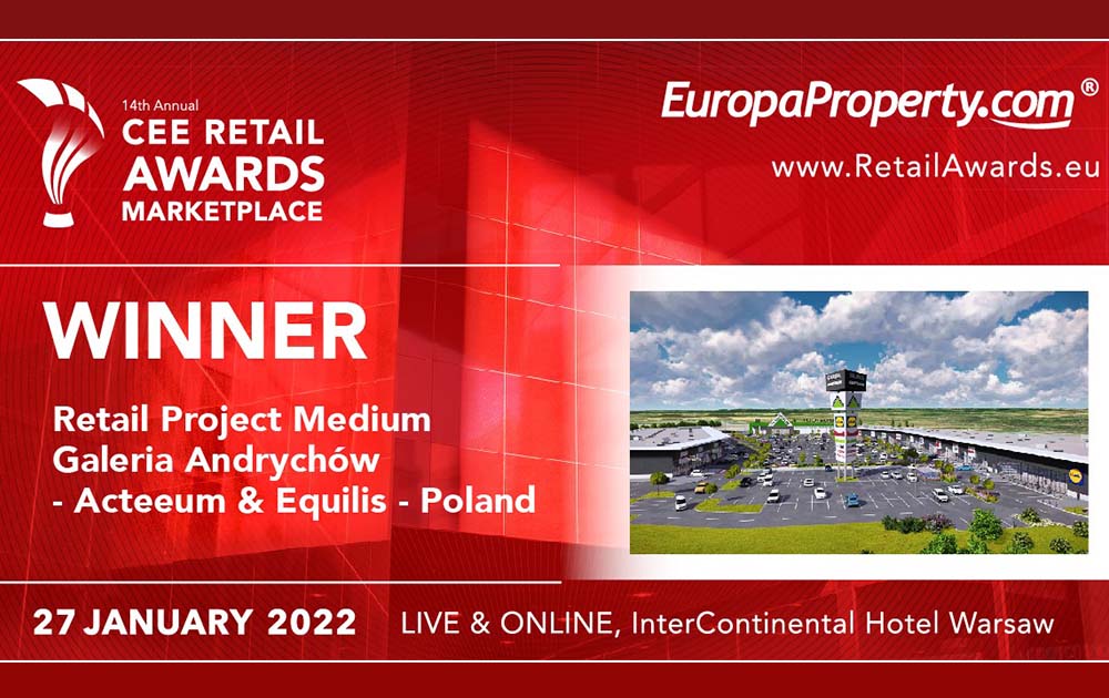 Galeria Andrychów awarded by EuropaProperty